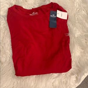 Red long sleeved shirt from hollister